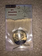 Boy Scout Mt Rogers Highest Elevation BSA Virginia Hiking Staff Trail Medallion