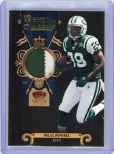 2011 Panini Crown Royale Royalty Materials #30 Bilal Powell 38/50 Rookie RC