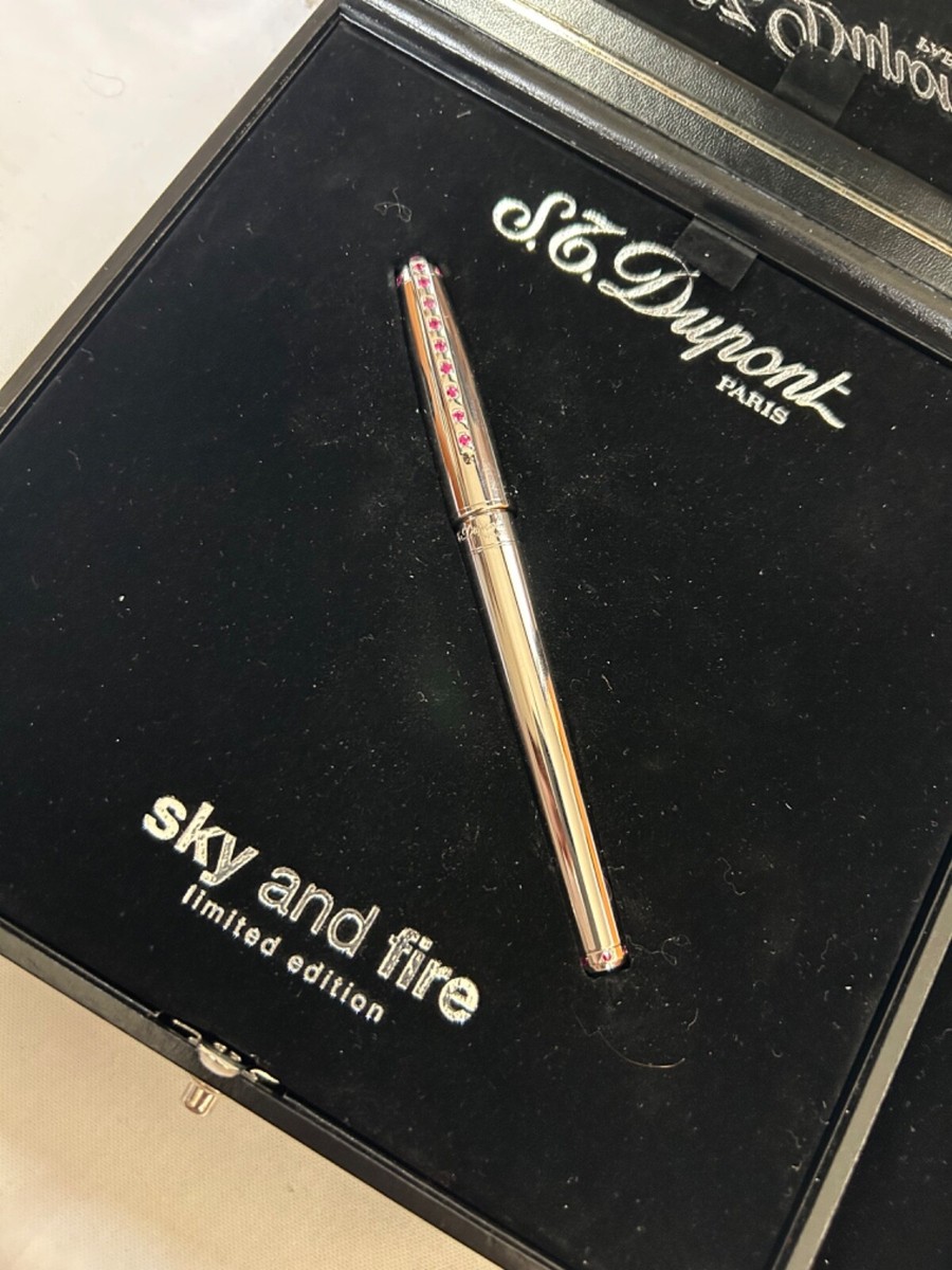 S.T Dupont Sky & Fire, Limited Edition 500 Fountain Pen, 18K M Nib