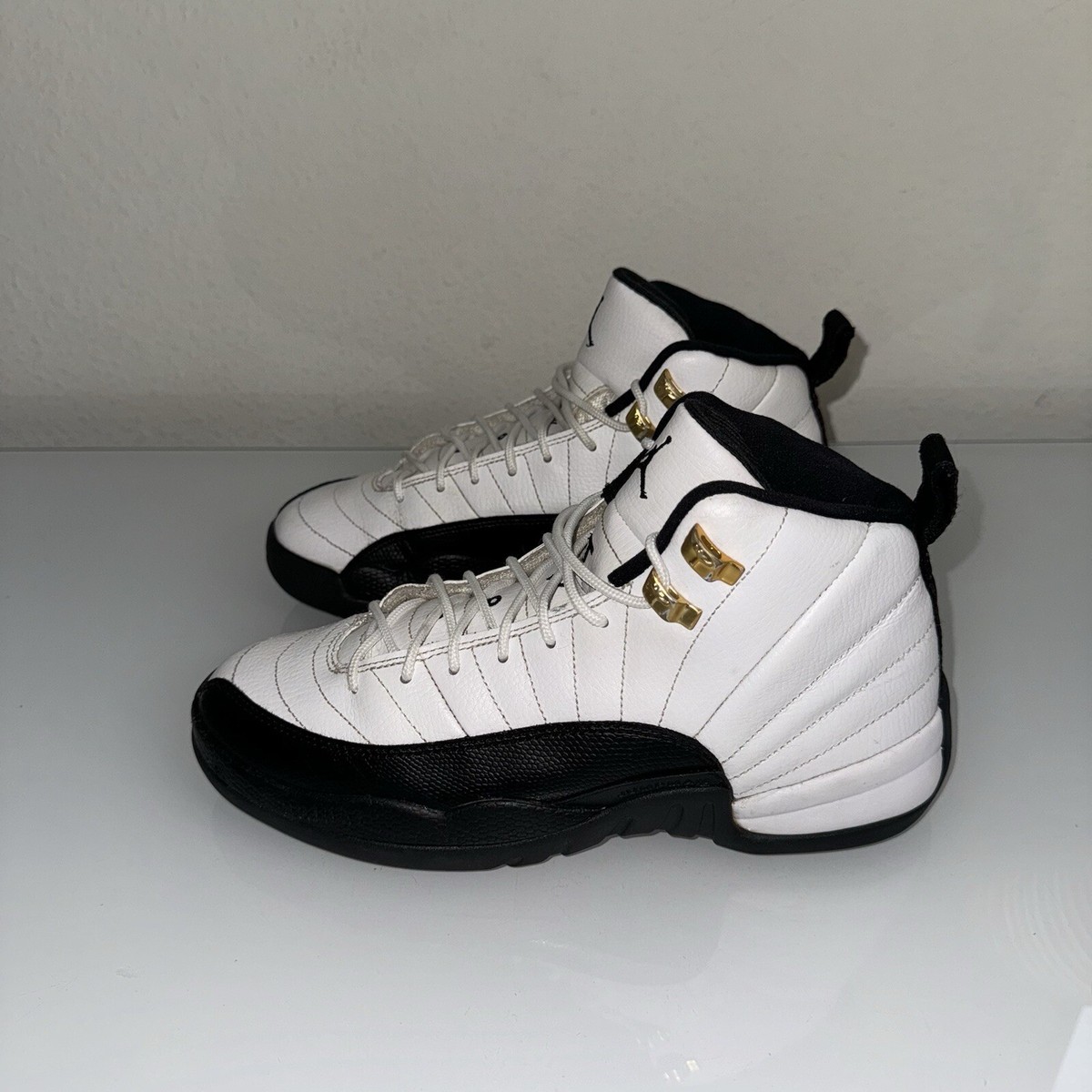 Size 7Y - Jordan 12 Retro Taxi 2013 Release Black White