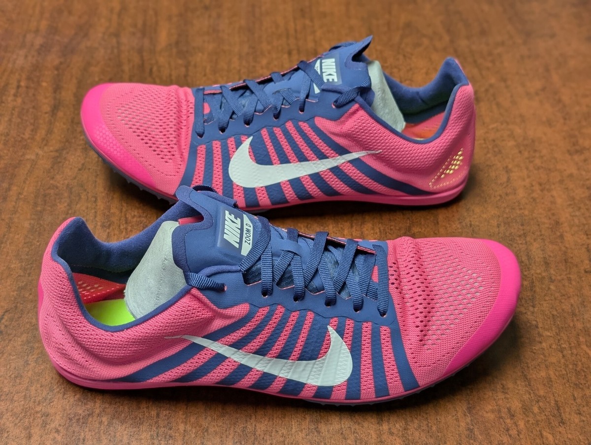 Nike Zoom D Racing Track Spikes men’s 11.5 Distance light gray pink NEW no box Nike Zoom D Track Running Spikes Bordeaux Purple Green Men main image 3