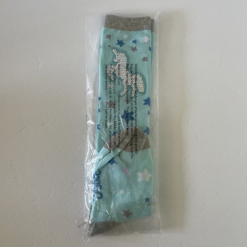 Justice Knee High Socks Size S/M Unicorn With Stars - Picture 3 of 3