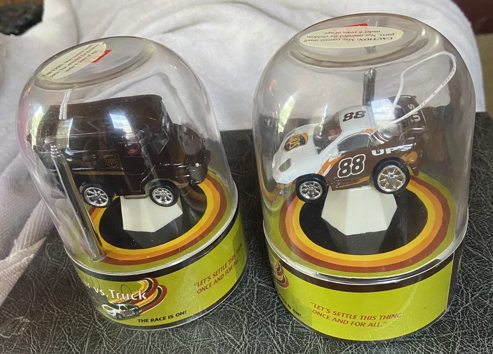 Bensu Vintage RC Micro Remote Control UPS Brown Truck & Dale Jarrett 88 Race Car - Image 2 of 4