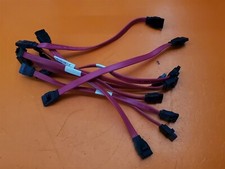                  Lot of 9  8"-9" Red SATA Drive Cables Straight to Straight