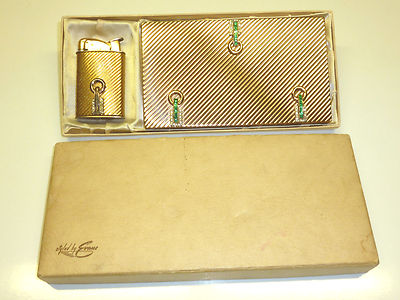 EVANS SUPREME / KING LIGHTER WITH CIGARETTE CASE - U. S. Pat. REG.19023 - original packaging