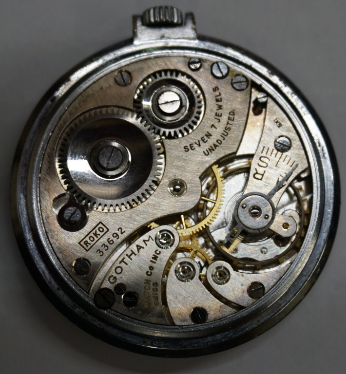 VINTAGE GOTHAM POCKET WATCH 33692 42.1G Oryginalna gwarancja, standard