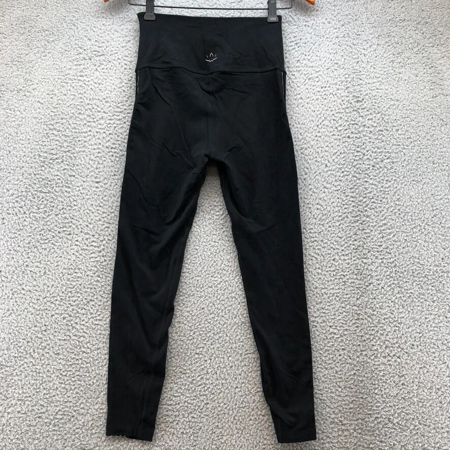 beyond-yoga sheer stripe stretch pull on activewear leggings