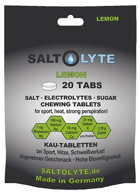 Saltolyte Chewing Tablets Beutel 20 Elektrolyt-Kautabletten *6 Sorten*