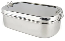 Stainless Steel Lunchbox - 9 Inch Oval - Eco Friendly and BPA Free