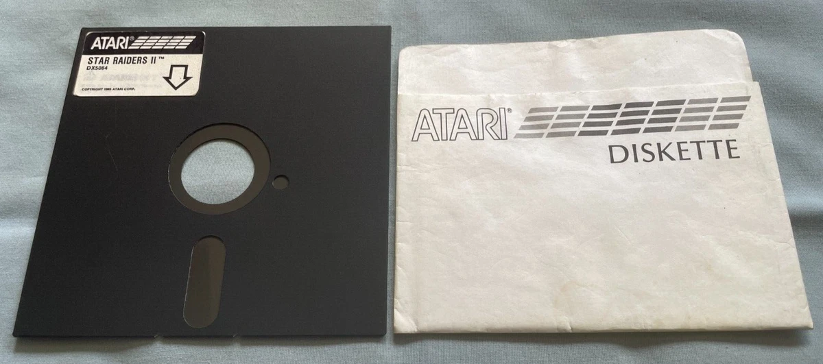 Disquette Vintage ATARI Smash Hits 5,25 Pouces - Pour ATARI 400, Jeu Complet En Bon État