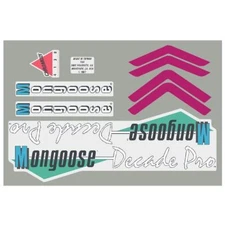 1987 Mongoose - Decade Pro decal set