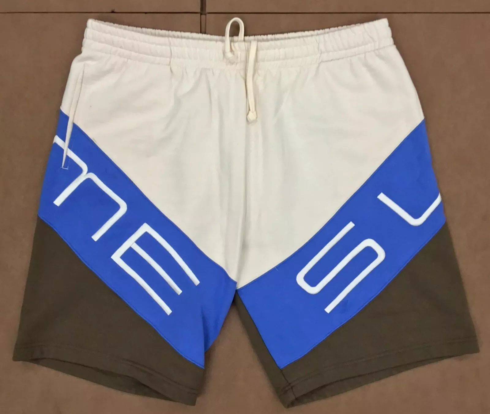 SHORT DE SWEATSHORT STREM SUPREME STRETCH NATUREL BLANC CASSÉ MARRON TAILLE XL (#30