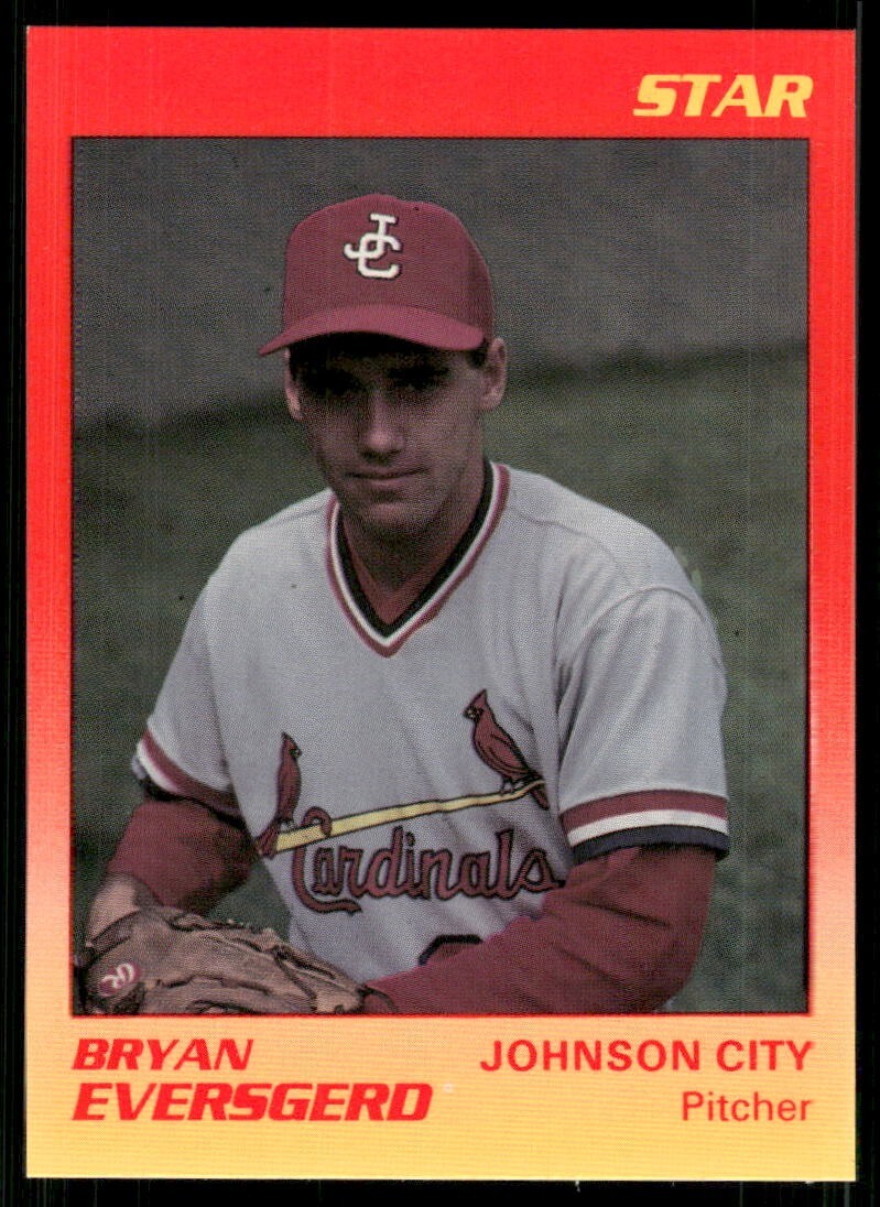 1989 Star Johnson City Cardinals BRYAN EVERSGERD RC CARDINALS CENTRALIA IL