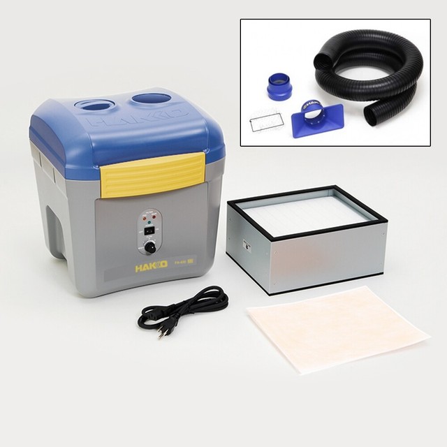 Hakko FA430KIT1 Soldering Fume Extractor, 120V w/ Duct and Rectangular