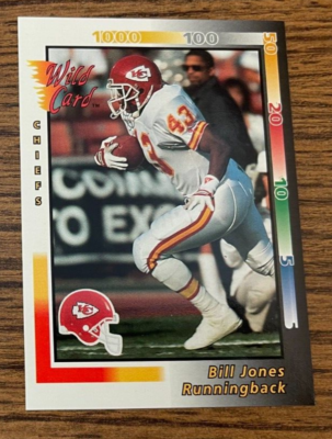 1992 Wild Card # 375 Bill Jones - Kansas City Chiefs | eBay