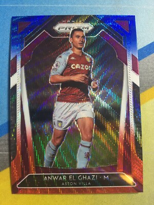2020-21 EPL Premier League Soccer Prizm ANWAR EL GHAZI Red White & Blue