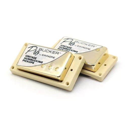 ProBucker Alnico Pickups Gold Set with Pro Wiring Harness Pots&3 Way Switches