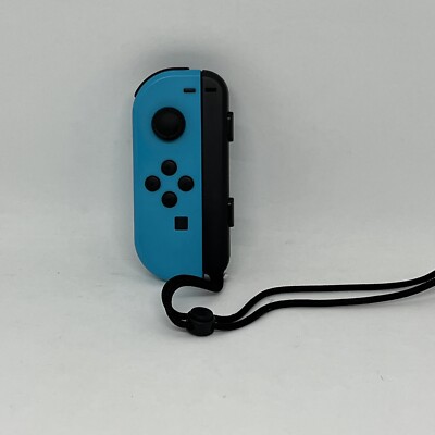 Nintendo Switch Joy Con Blau Neon mit Handgelenkschlaufe Original 2 23 