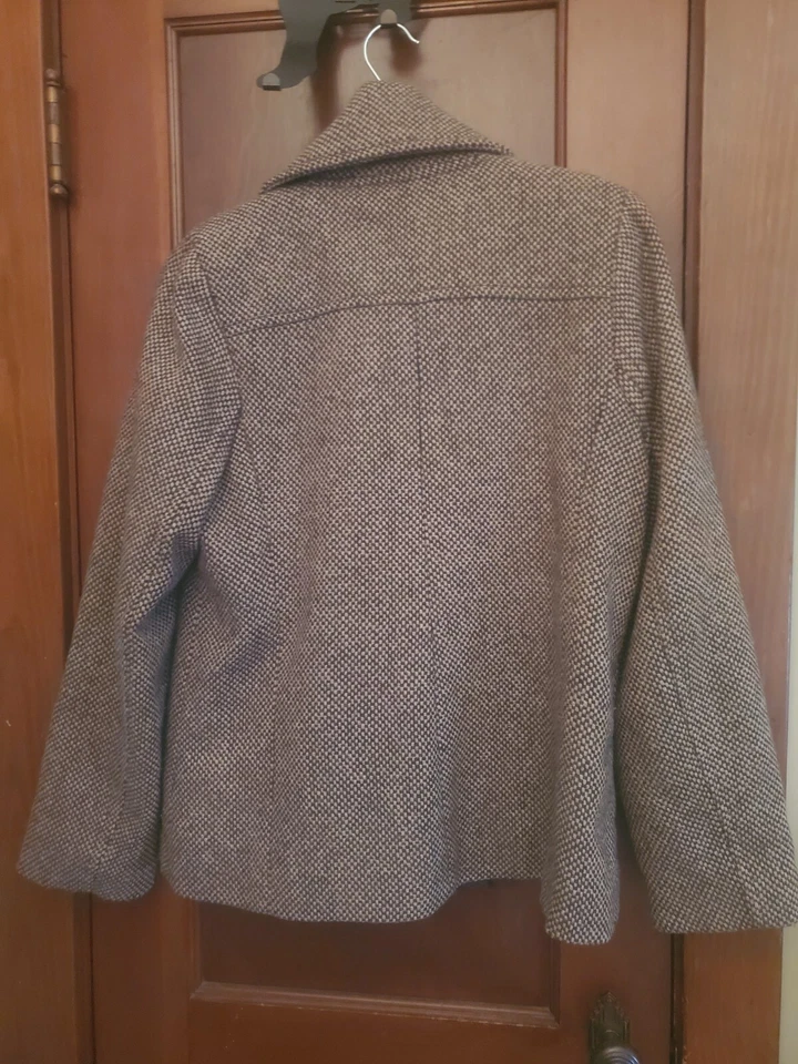 Merona женщин Твидовый жакет, длина талии, коричневый размер большой - Изображение 2 из 4