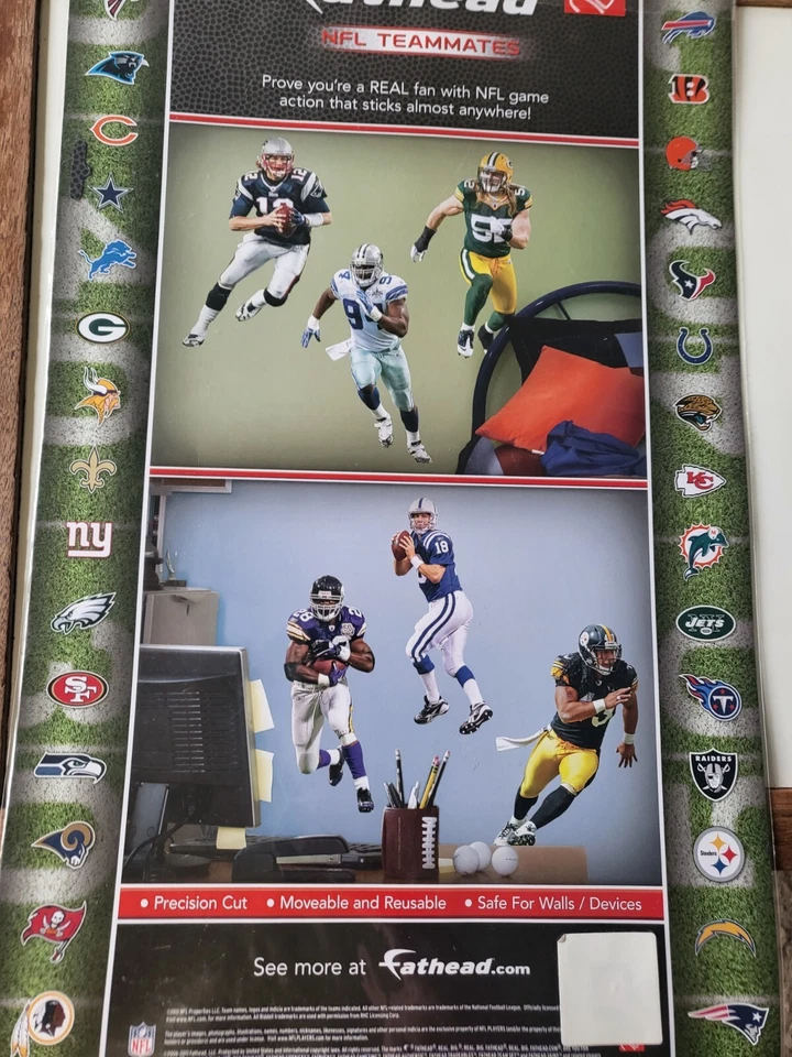 CALCOMANÍA DE PARED DAMUKONG SUH FATHEAD COMPAÑEROS DE EQUIPO DETROIT LIONS NEBRASKA HUSKERS 2011 Foto 4 de 4