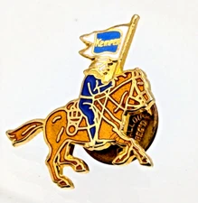 Kemper Horse Farm Missouri Rider Riding Gold Tone Lapel Hat Vest Lapel Pin