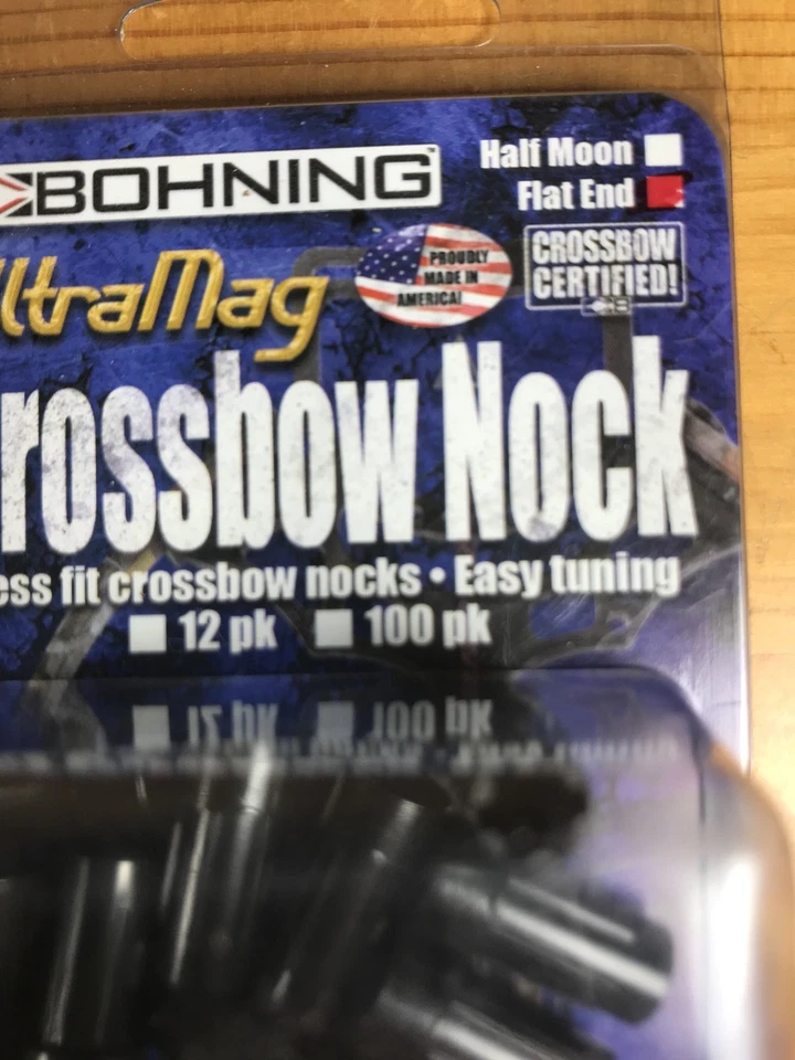 Paquete de 12 levas de ballesta Bohning UltraMag extremo plano 0,2985 diámetro fácil afinación EE. UU. Foto 2 de 3