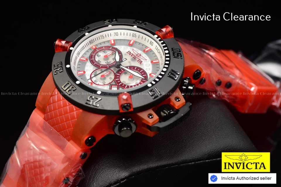 Invicta Мужская Subaqua Noma III анатомический 50 мм хронограф красный тон 200 М часы - Изображение 2 из 4