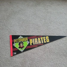 Nice Vintage 1990s Pittsburgh Pirates Trench Mfg 30" Pennant. Rare 