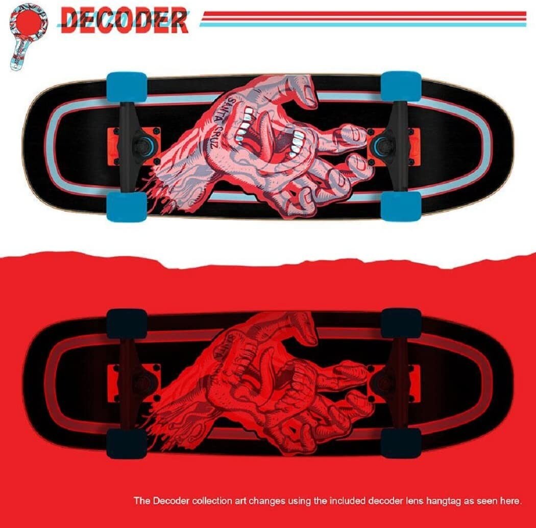 Santa Cruz Skateboards Decoder Hand Shaped Cruzer, 9.51