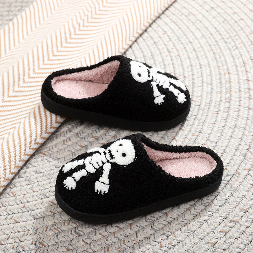 APL Halloween Peluche Pantofole Soffici Casa Comode Morbide per Autunno Inverno