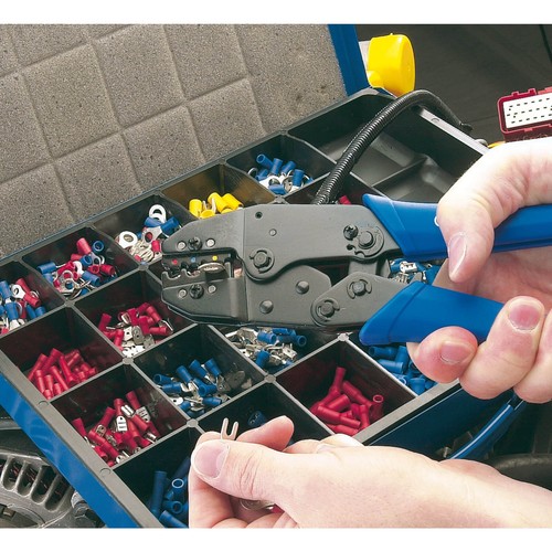 Draper 590 Piece Ratchet Cable Crimping Tool and Terminal Kit - Picture 3 of 5