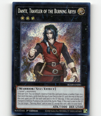 dante yugioh card YU-GI-OH! - Dante, Traveler of The Burning Abyss (DUEA-EN085) - Duelist Alliance - 1st Edition may be 1st or Unlimited Edition dante deck yugioh in Legendary