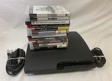 SONY PlayStation 3 PS3 Slim CECH-3001A Video Game Console  11 Games Tested