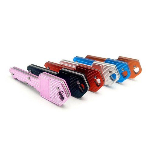 1PC Mini Pocket Knife Key Stainless Steel Folding Keychain Cutter Blade Outdoor - Bild 11 von 12