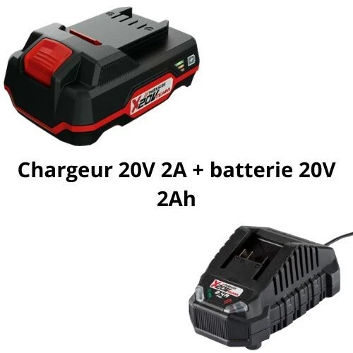 Batterie PARKSIDE 20V »PAP 20 B1«, 2Ah et Chargeur »PLG 20 C1«, 2.4 A Bricolage