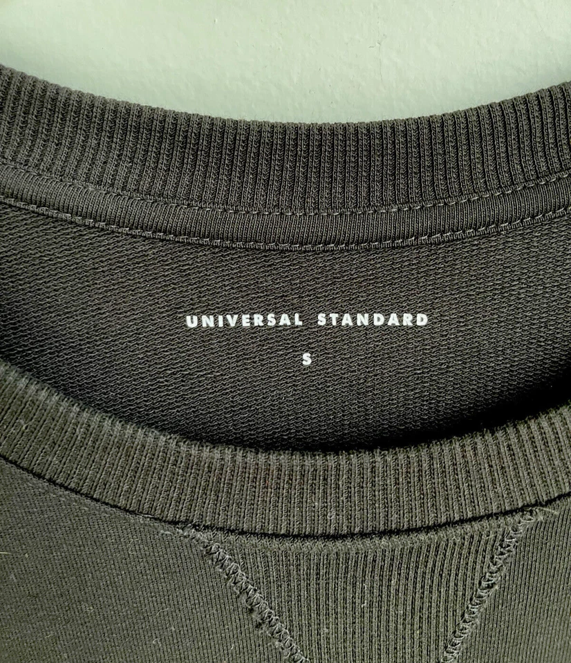 Universal Standard Black Fiona Open Side Sweatshirt Oversized Womens Size Small - Image 2 of 4