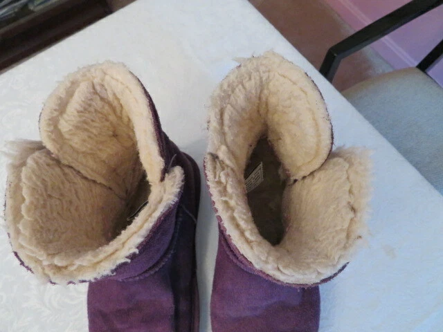 Plum bearpaw boots sale
