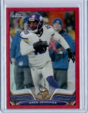 2013 TOPPS CHROME RED REFRACTOR #219 - GREG JENNINGS #ED 09/25