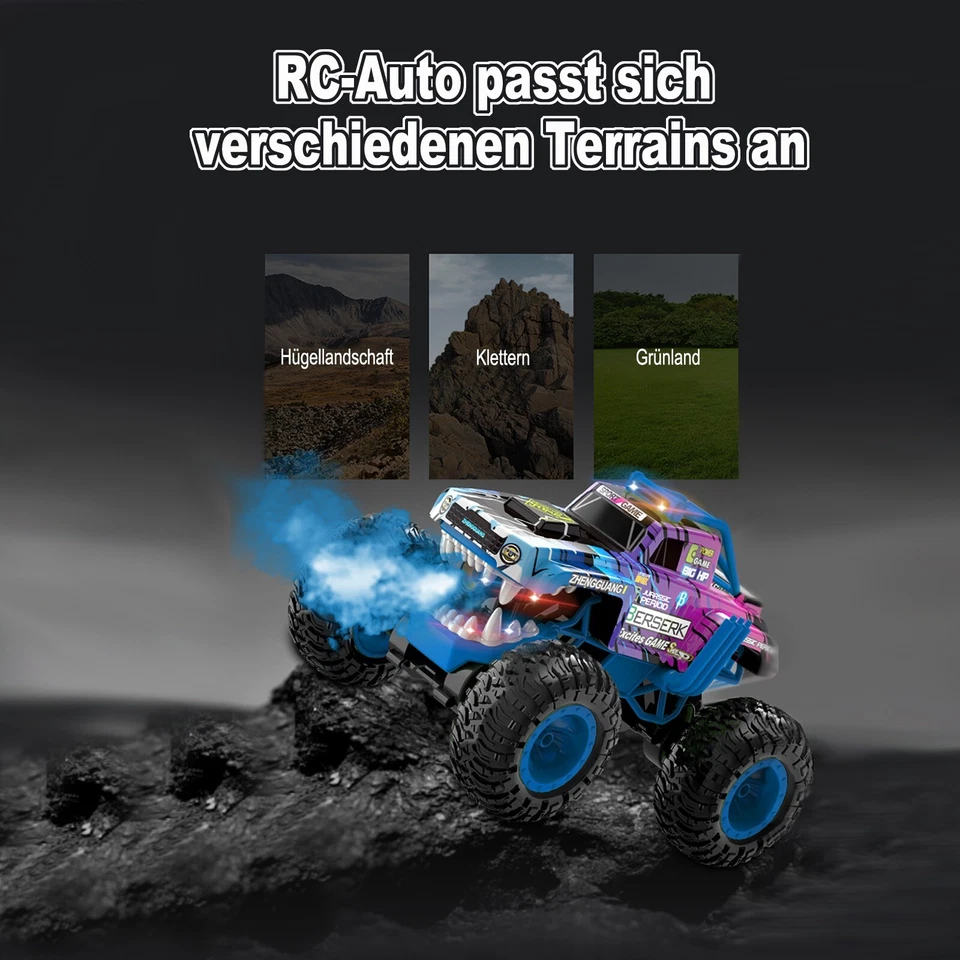 RC-Auto RC Auto Ferngesteuerter 1:12 Monster Truck Ferngesteuert mit Spray - Bild 2 von 4