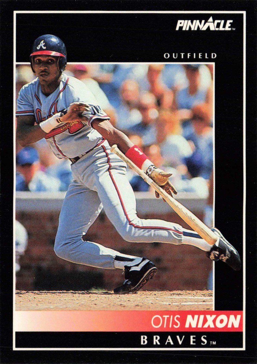 Otis Nixon #519 1992 Pinnacle Atlanta Braves Baseball | eBay