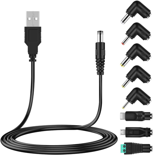 Bouge Universal DC 5V Power Cable, USB Charger Cord with 8 Types Connectors (Inc - Picture 9 of 12