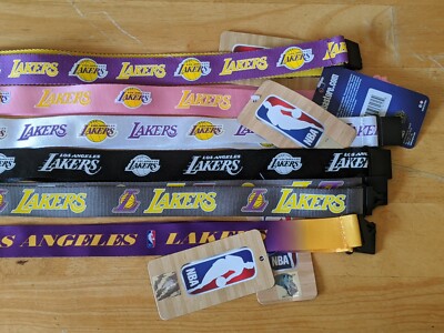 Los Angeles Lakers Lanyard Key Ring Keychain ID Holder Clip Kobe