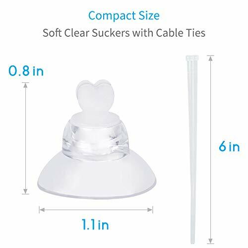 Pawfly 20 Pack Aquarium Suction Cup with Firm Clips and Binding Adjustable Zip - Picture 5 of 9