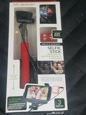 Selfie stick with flash