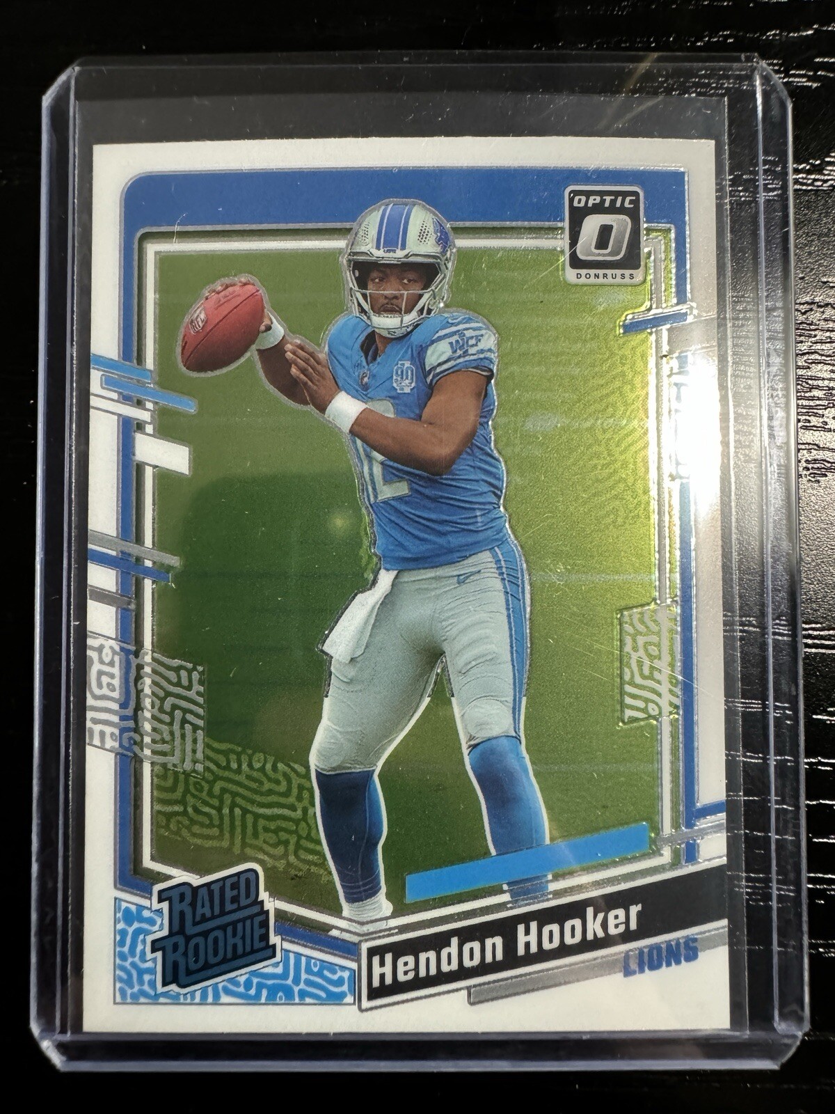 2023 Panini Donruss Optic - Rated Rookie Blue Scope Prizm #234 Hendon Hooker RC