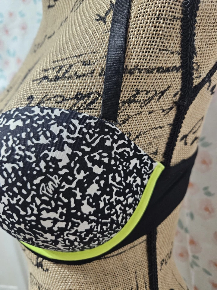 ROSA, SUJETADOR MUJER NEGRO/BLANCO POLI BL PUSH UP USAR EN TODAS PARTES, TALLA 36B Foto 3 de 4