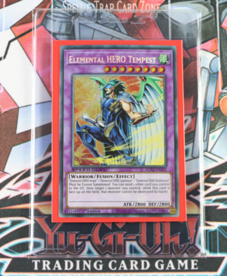 YU-GI-OH! Karte „Elemental Hero Tempest“ – Secret Rare, 1. Auflage
