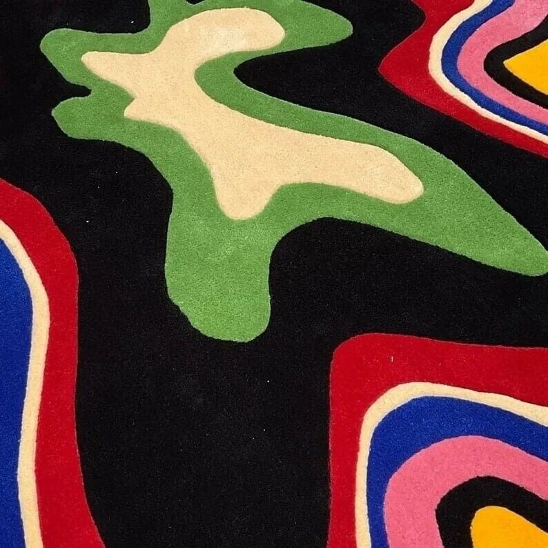 Tapete de área Franky tufado à mão 100% lã pura para hall cozinha sala tapetes - Imagem 3 de 3