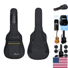 Rugged Acoustic Guitar Gig Bag with Protective Padding  Multiple Compartments