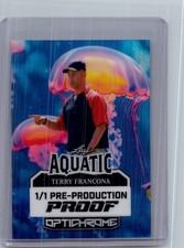 Terry Francona 2025 Leaf Optichrome Baseball 1/1 Pre Production Proof